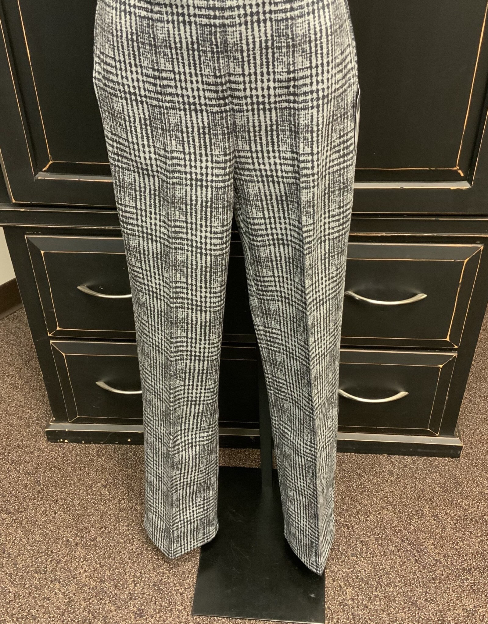 Lysse Lysse Plush Black/Grey Plaid  Wide Leg Pant KH