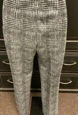 Lysse Lysse Plush Black/Grey Plaid  Wide Leg Pant KH