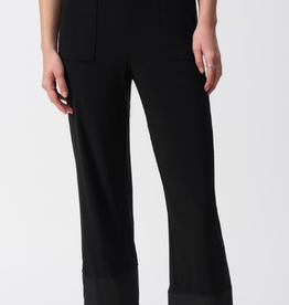 Joseph Ribkoff Joseph Ribkoff Black Silky Knit Front Pockets Pull On Pant