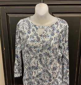 Emaline Emaline Vanilla Multi Color  PETITE Long Sleeve Top BC