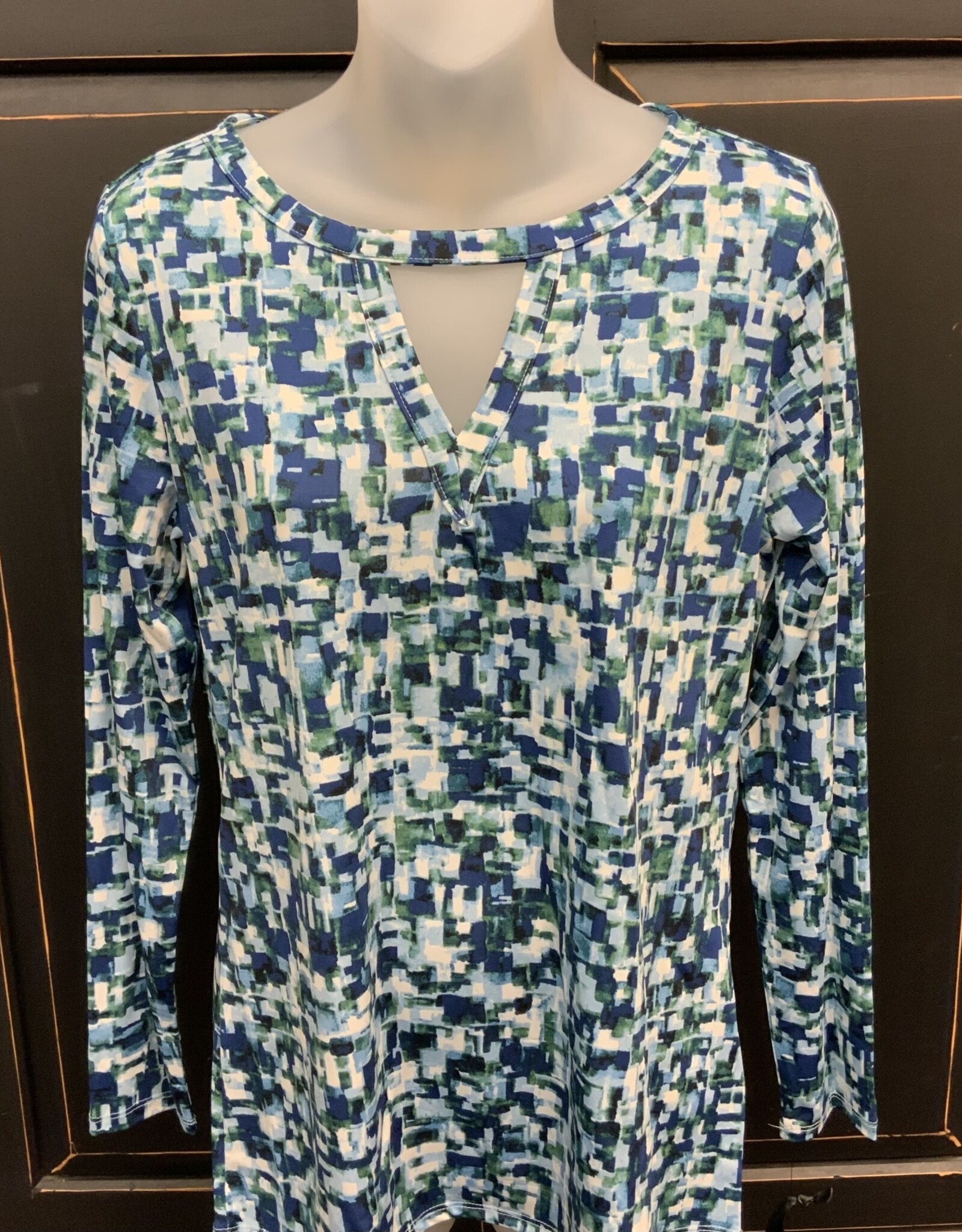 Emaline Emaline Multi Color  Print Long Sleeve Top BC