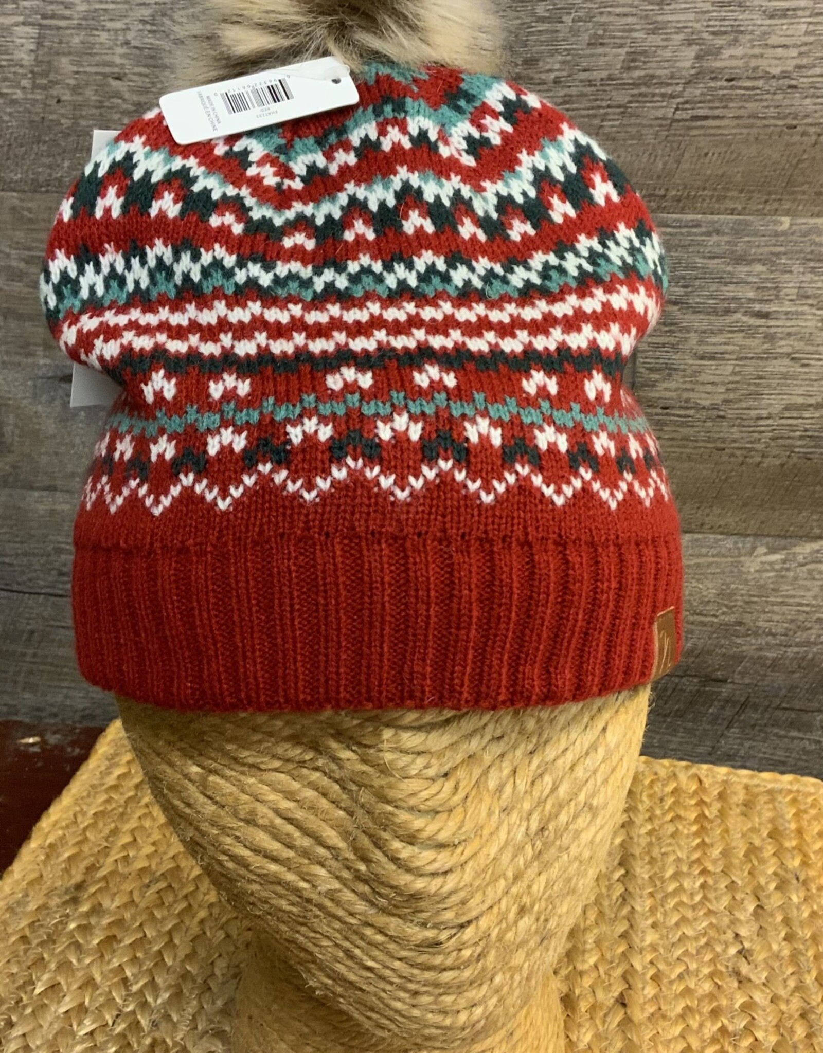Mediterranean Concepts Simply Noelle RED Holi Hat BA