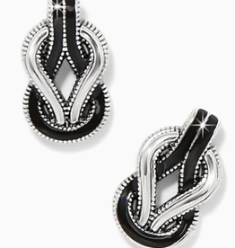 Brighton Brighton Inerlok Harmony Black  Post Earring LK
