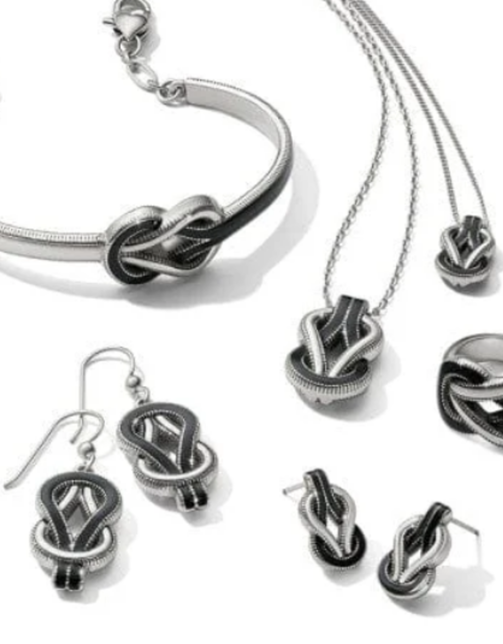 Brighton Brighton Inerlok Harmony Black  Post Earring LK