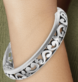 Brighton Brighton Contempo Silver  Hinge Bangle LK