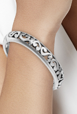 Brighton Brighton Contempo Silver  Hinge Bangle LK