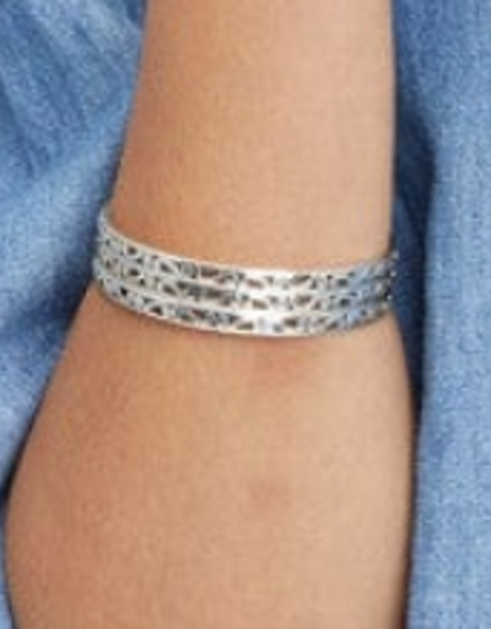 Brighton Brighton Contempo Silver Slim Bangle  LE