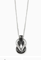 Brighton Brighton Interlok Harmony Black Petite Necklace LO