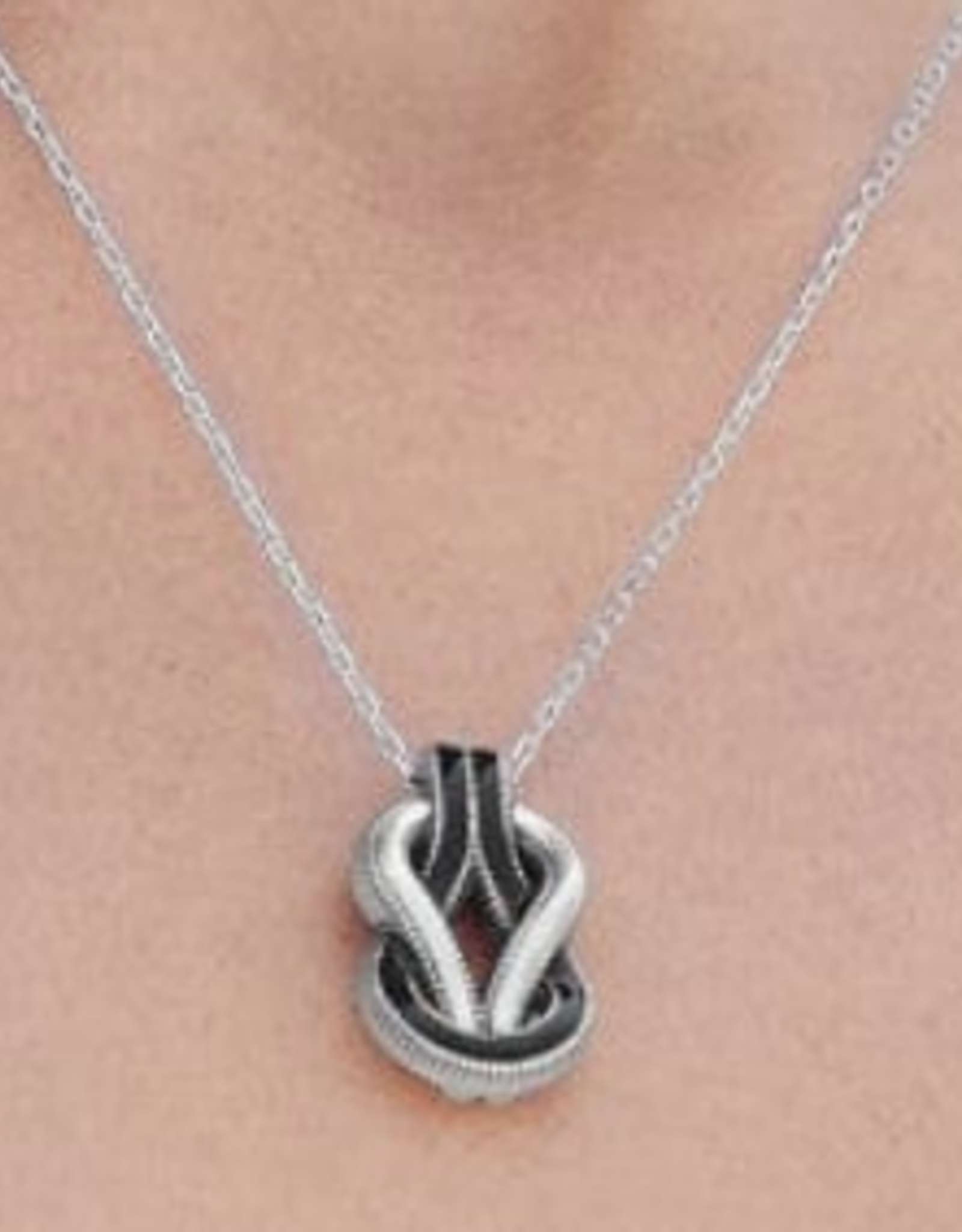 Brighton Brighton Interlok Harmony Black Petite Necklace LO