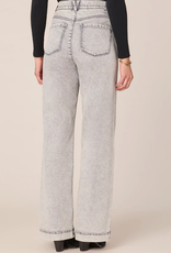 Democracy Democracy "AB" Solution Grey Sky Rise Wide Leg Denim AA