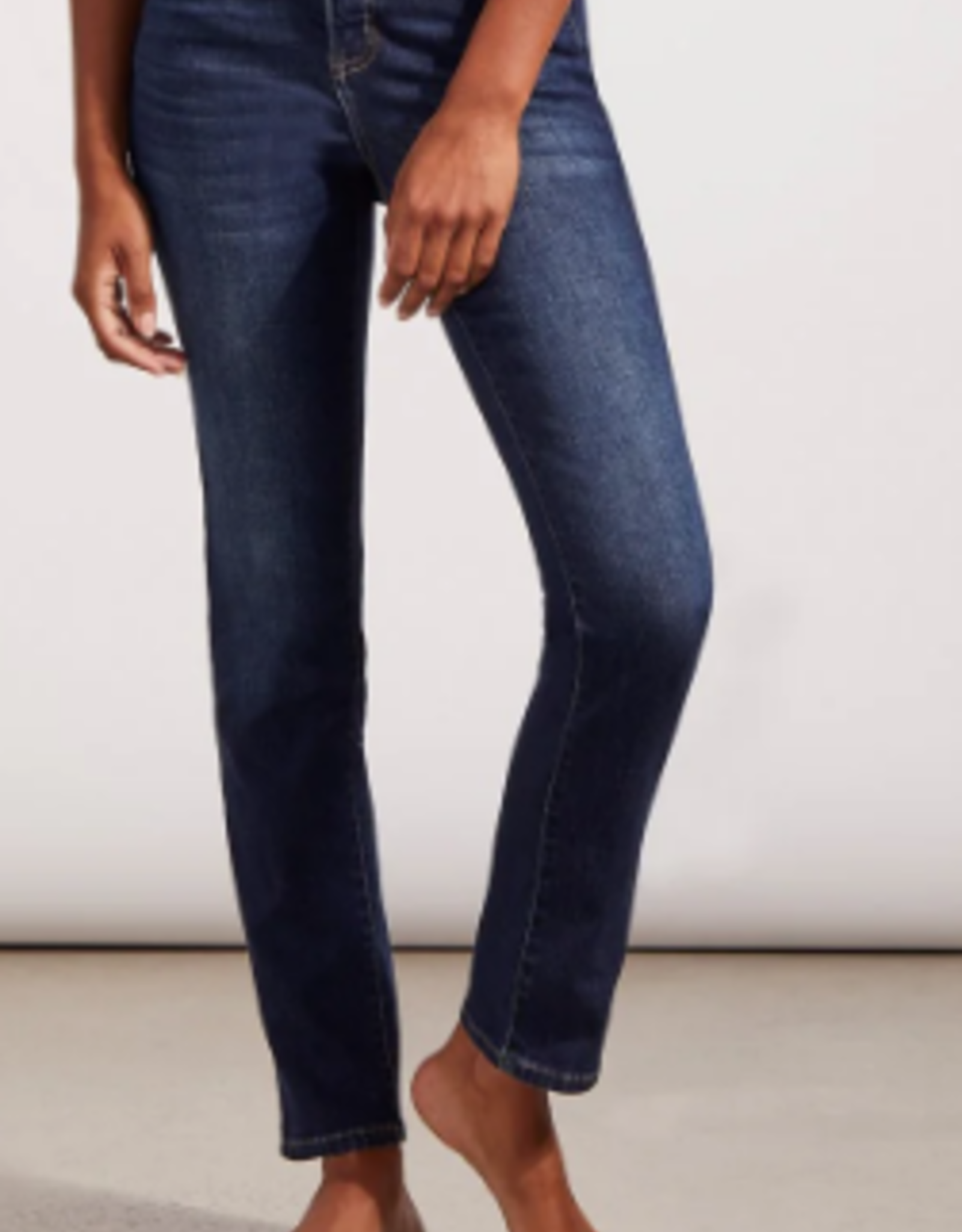 Tribal Tribal Deep Ocean Sophia Curvy Straight Leg Denim Pant