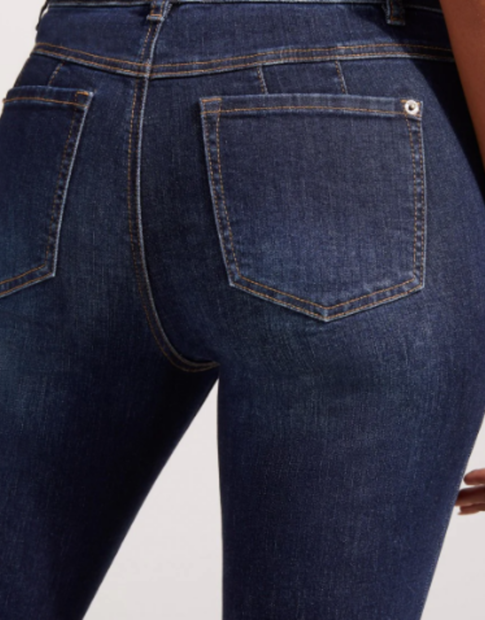 Tribal Tribal Deep Ocean Sophia Curvy Straight Leg Denim Pant