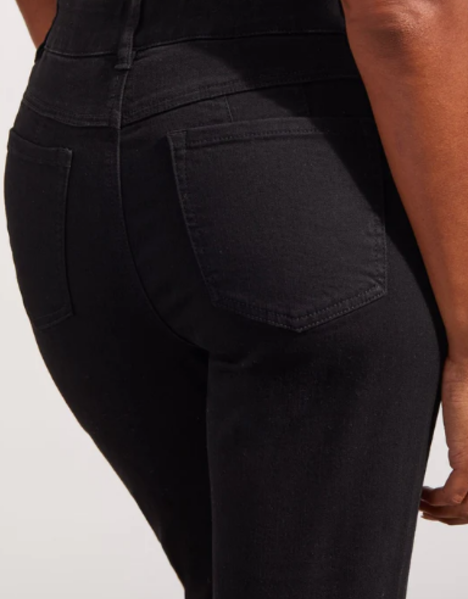 Tribal Sophia Black Denim Curvy Straight Leg Jean CE