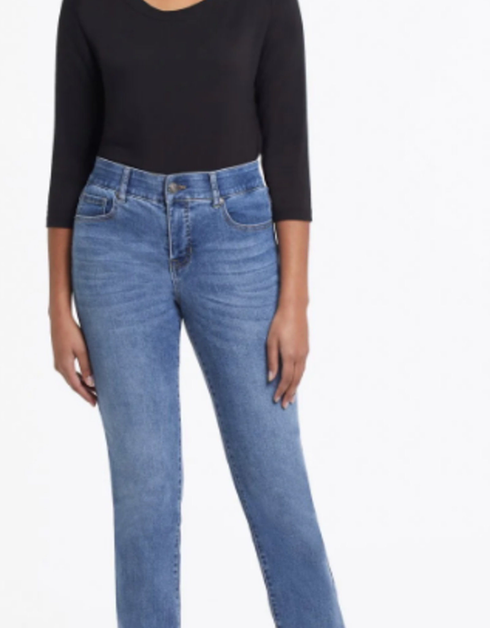 Tribal Tribal Sophia 7572U Dark Vintage Denim Curvy Straight Leg  Petite Jean CE
