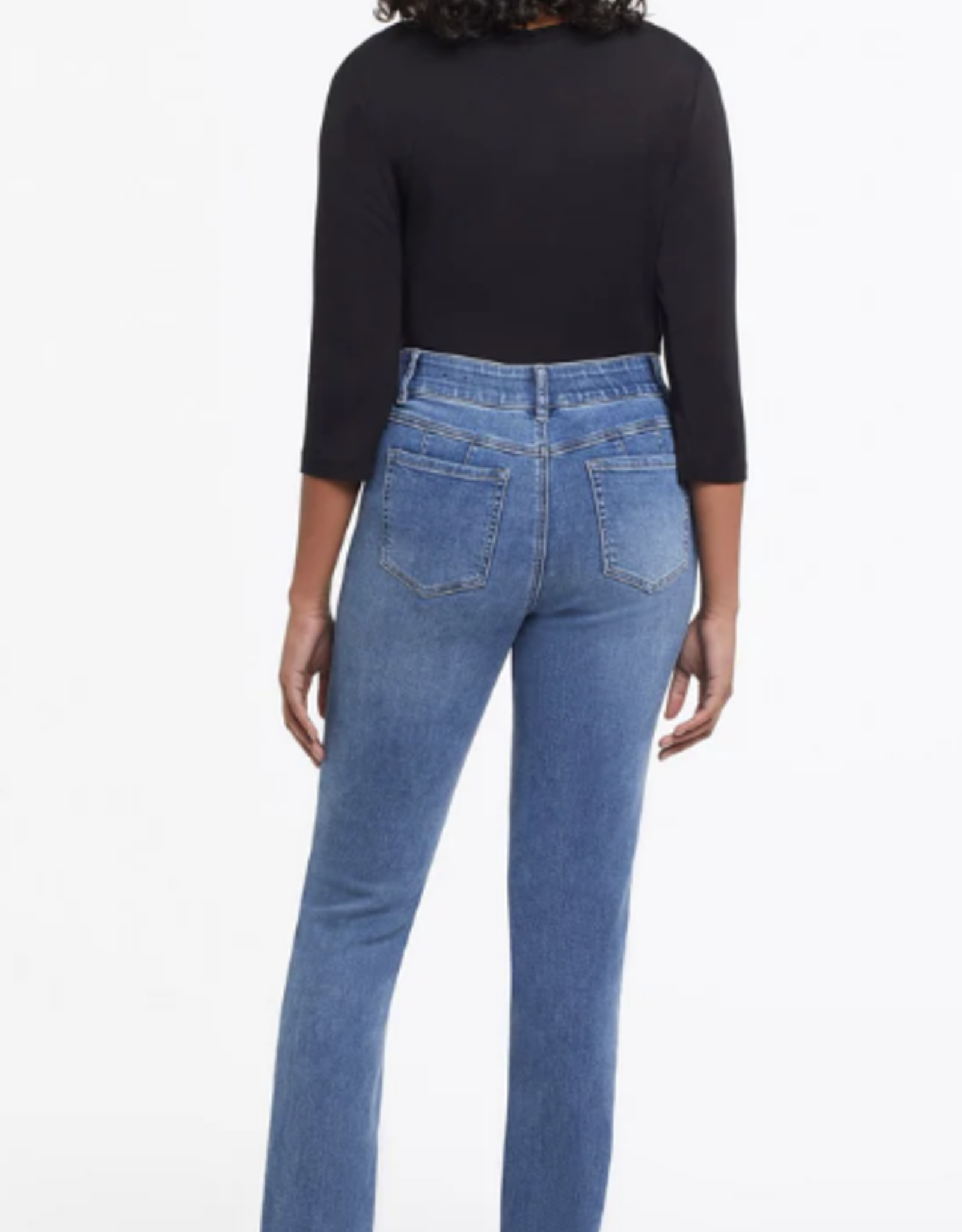 Tribal Tribal Sophia 7572U Dark Vintage Denim Curvy Straight Leg  Petite Jean CE