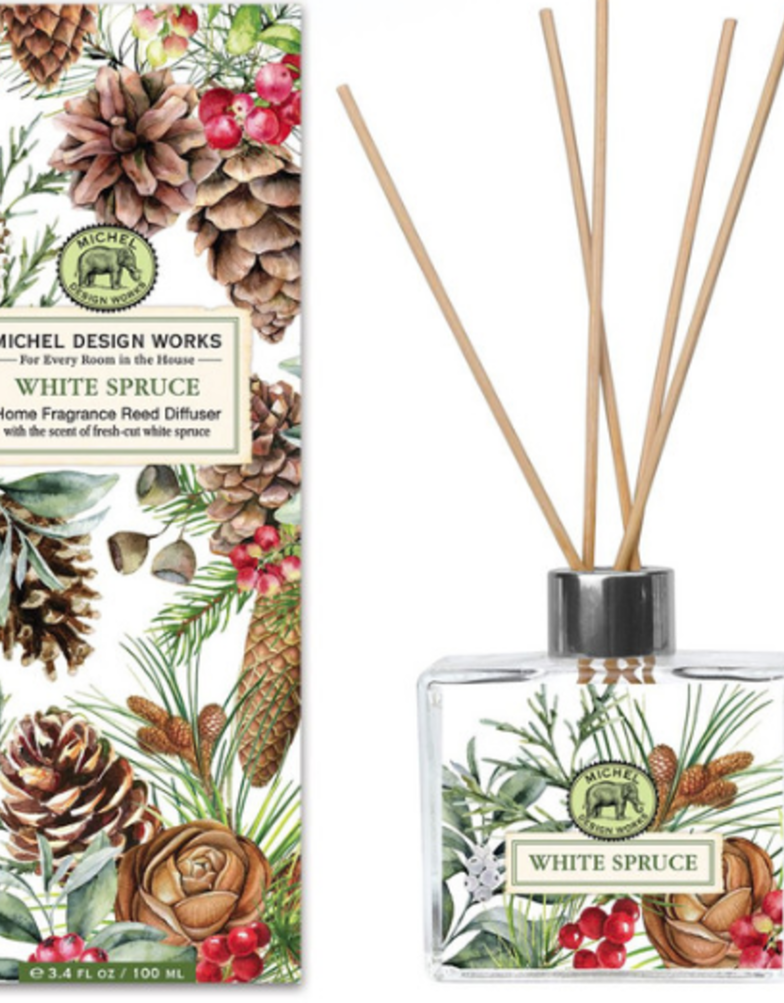 Michel Design Works Michel Design Works White Spruce Home Fragrance Reed Diffuser BL