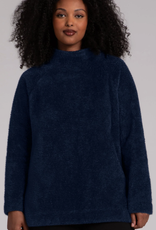 Sympli SALE - was $194  Sympli Navy Cozy Funnel Neck Long Sleeve Top RA