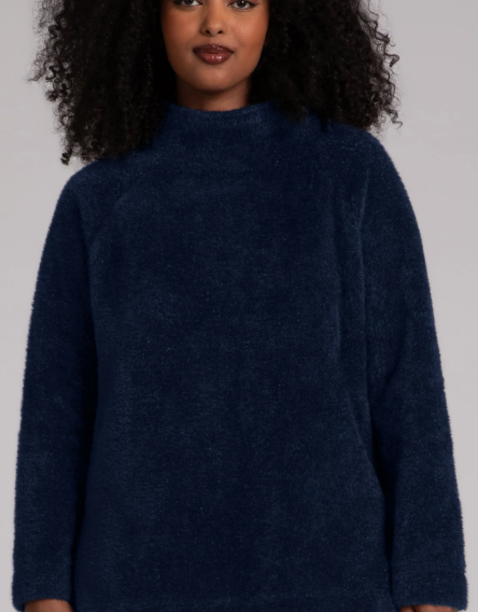Sympli SALE - was $194  Sympli Navy Cozy Funnel Neck Long Sleeve Top RA