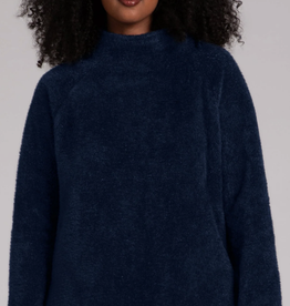 Sympli Sympli Navy Cozy Funnel Neck Long Sleeve Top RA