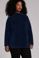 Sympli SALE - was $194  Sympli Navy Cozy Funnel Neck Long Sleeve Top RA