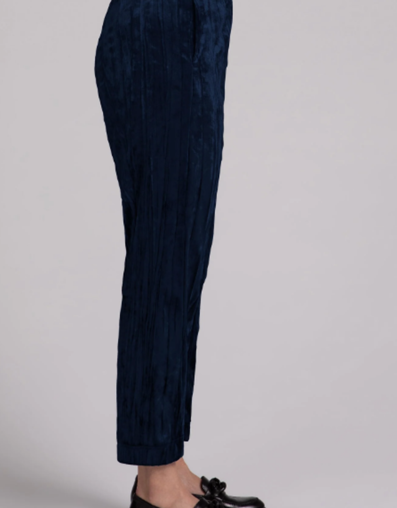 Sympli SALE - was $236  Sympli Navy Pull On Crinkle Texture Velvet Jogger BEB