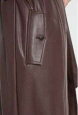 Lysse Lysse Dark Mocha  Vegan Leather trench Coat BEH