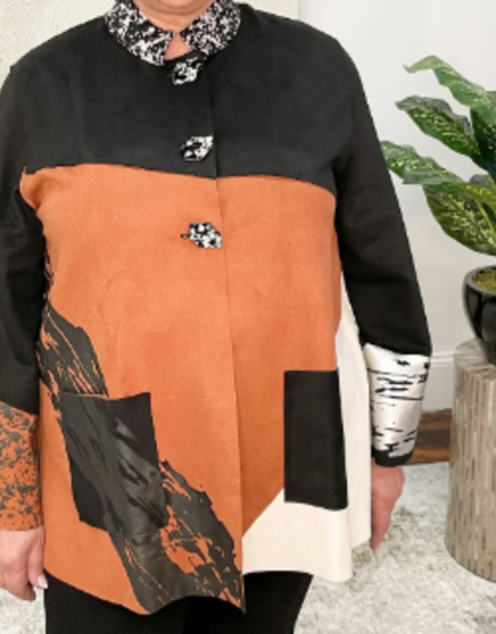 Lemon Grass Lemon Grass Black  Handprint Jacket OE