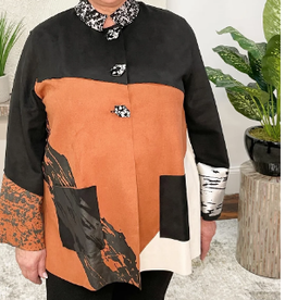 Lemon Grass Lemon Grass Black  Handprint Jacket OE