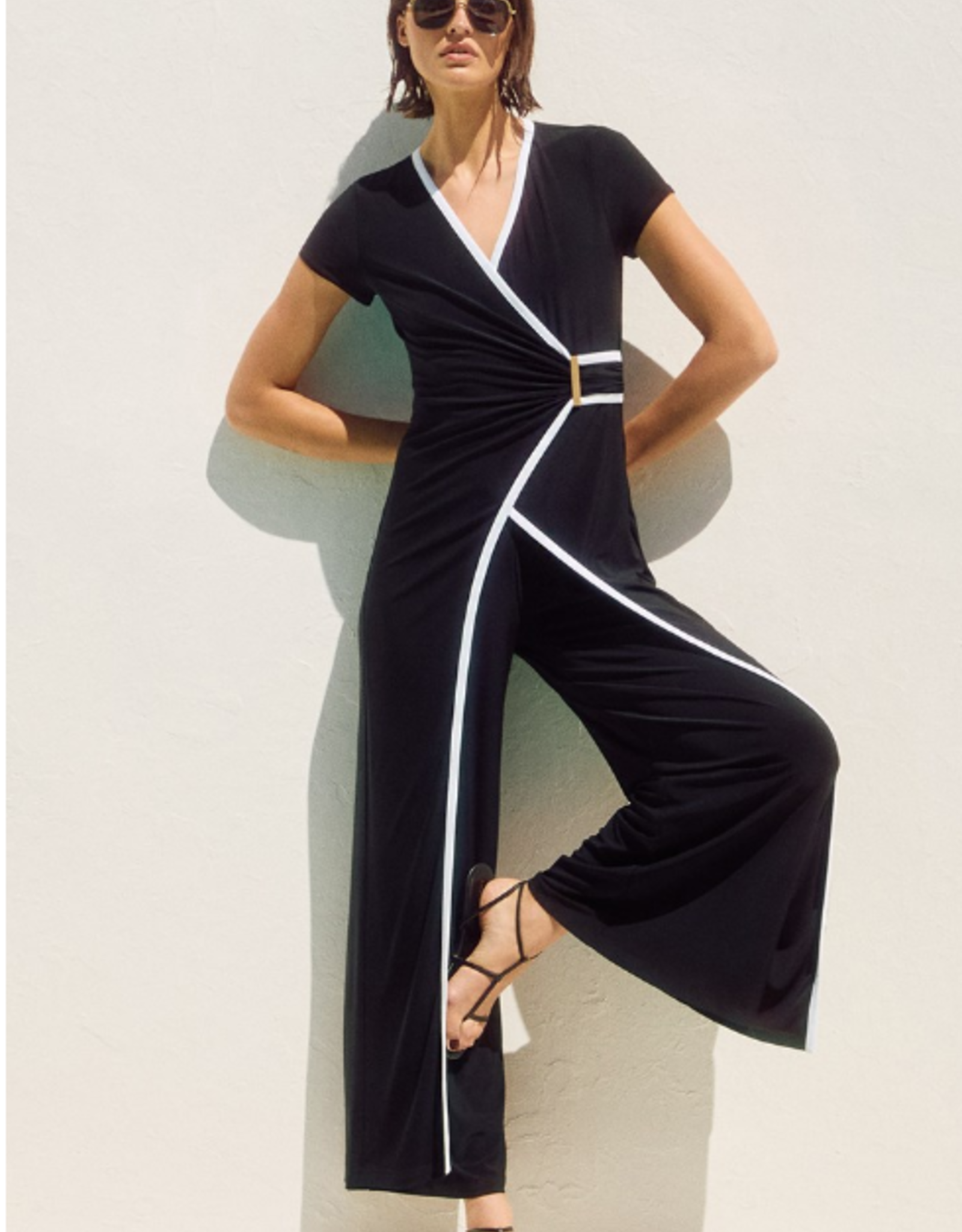 Joseph Ribkoff Joseph Ribkoff Silky Knit Sleeveless Culotte Jumpsuit BKO