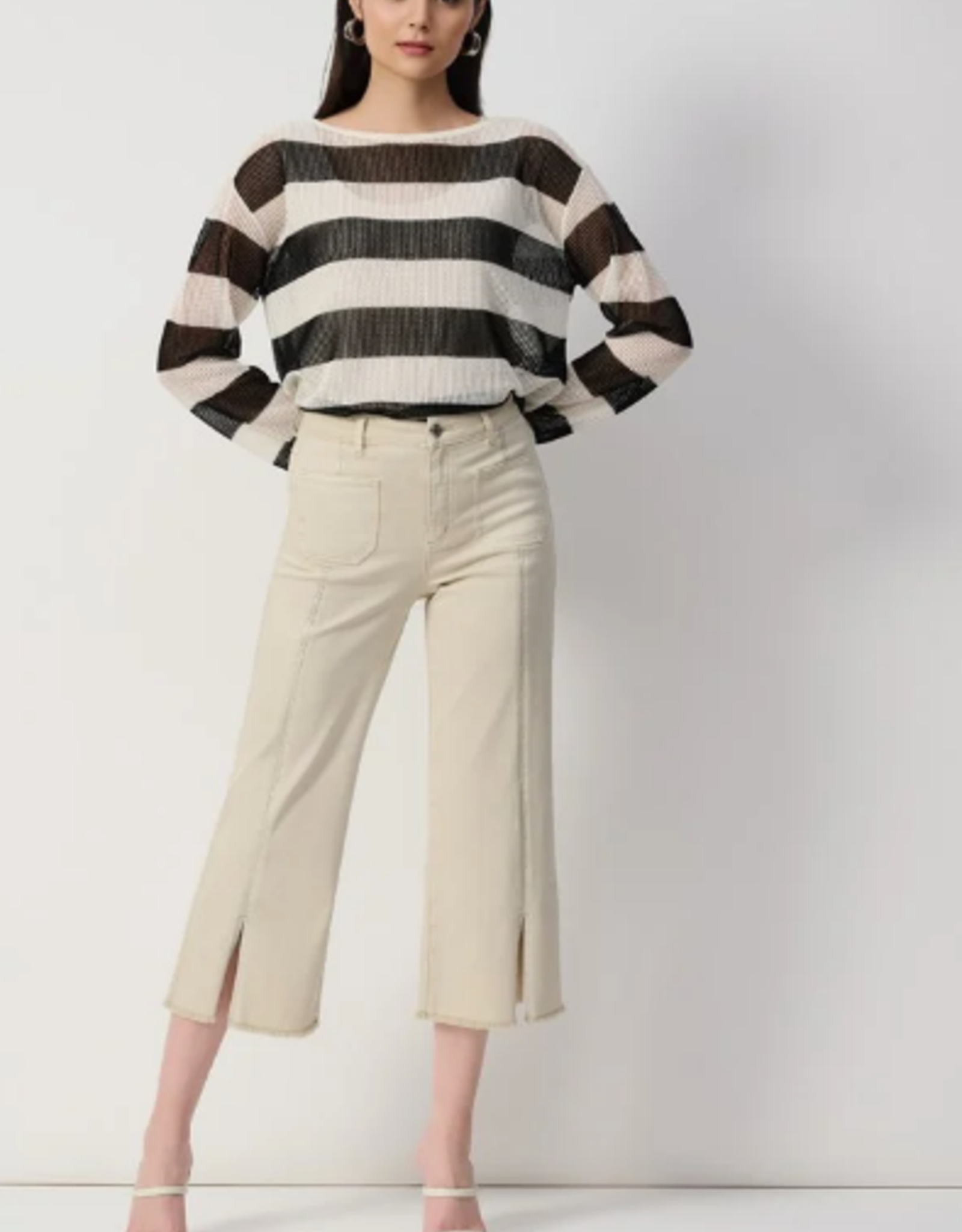 Joseph Ribkoff Joseph Ribkoff  Moonstone Culotte Jeans With Embellished Front Seam SA