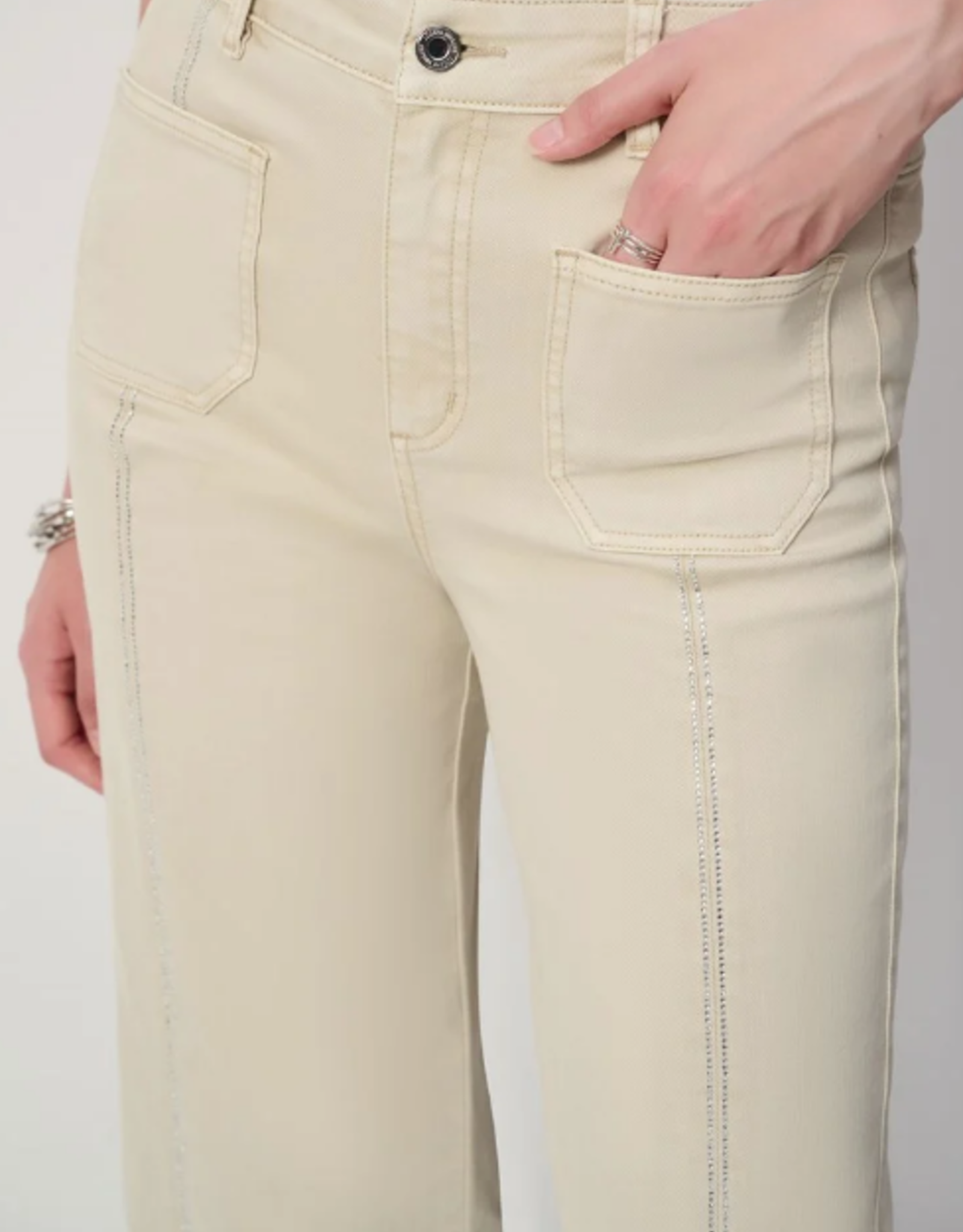 Joseph Ribkoff Joseph Ribkoff  Moonstone Culotte Jeans With Embellished Front Seam SA