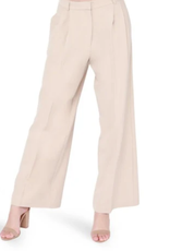 Black Tape Black Tape High Waist Tan/Bronzage  Pleated Front Pant