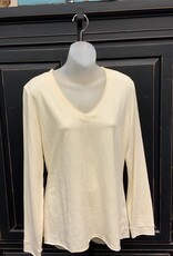 Wearables Wearables Almond Trina V-Neck Long Sleeve Top LC