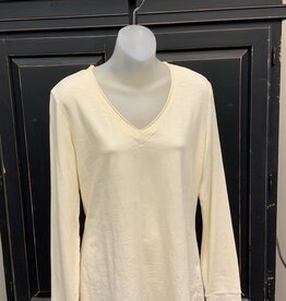 Wearables Wearables Almond Trina V-Neck Long Sleeve Top LC