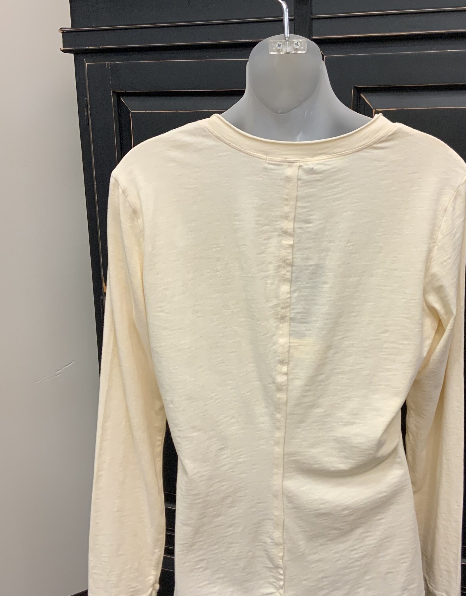 Wearables Wearables Almond Trina V-Neck Long Sleeve Top LC