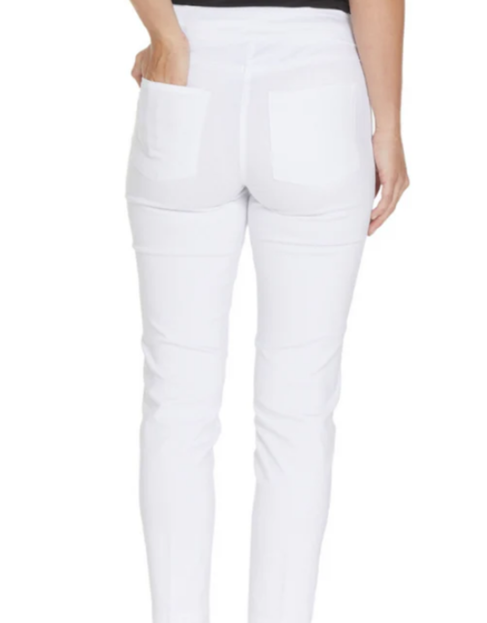 slimsations Slimsation White Pull - On Ankle Pant  AC