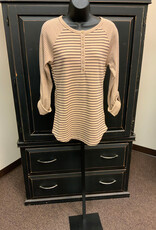 Doe and Rae Doe And Rae Sand Stripe Long Sleeve Henley BO