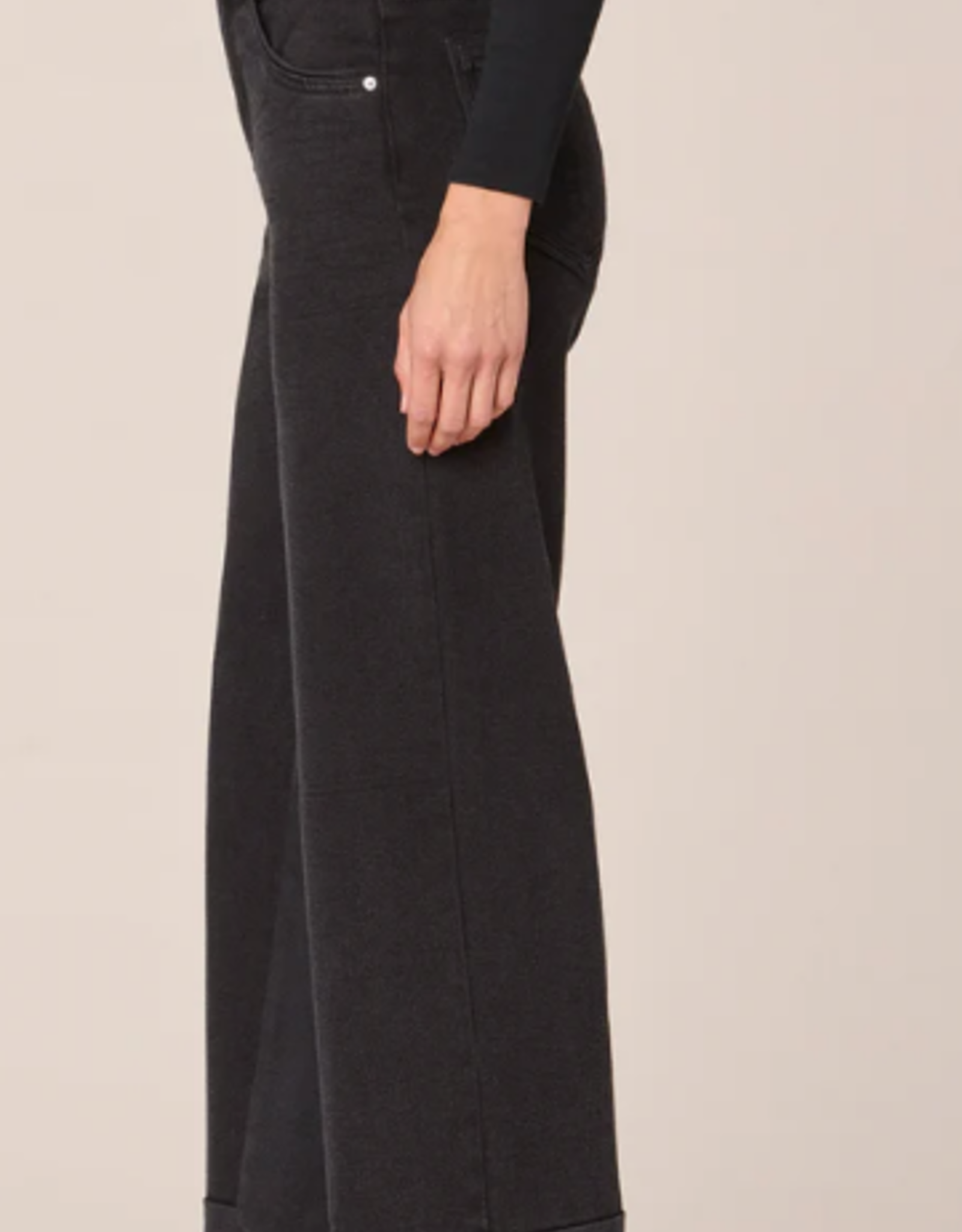 Democracy Democracy Black Washed Sky-Rise Wide Leg Denim