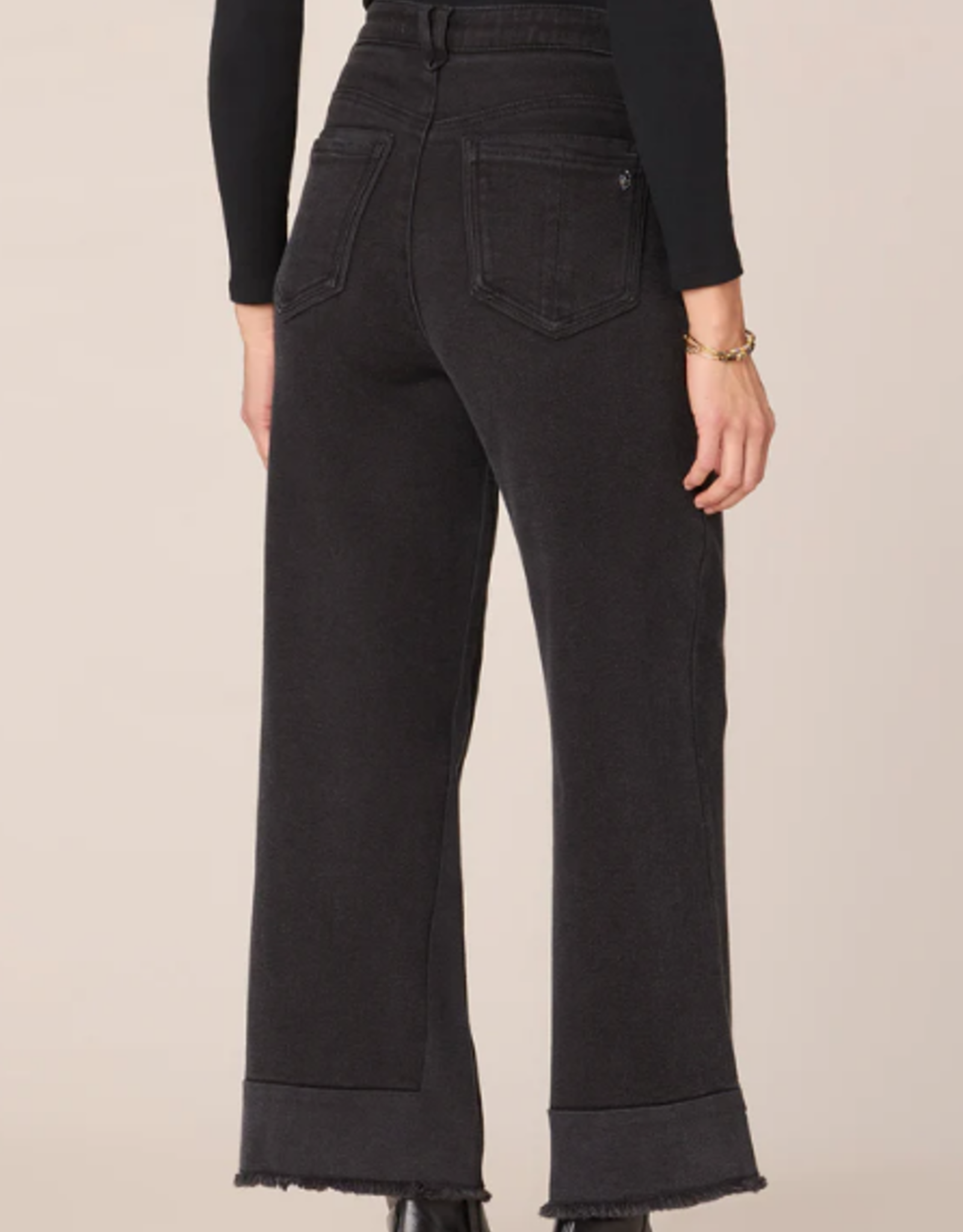 Democracy Democracy Black Washed Sky-Rise Wide Leg Denim