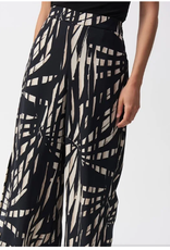 Joseph Ribkoff Joseph Ribkoff  Black/Tan  Woven Tropical Print Culotte Pant RK