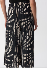 Joseph Ribkoff Joseph Ribkoff  Black/Tan  Woven Tropical Print Culotte Pant RK