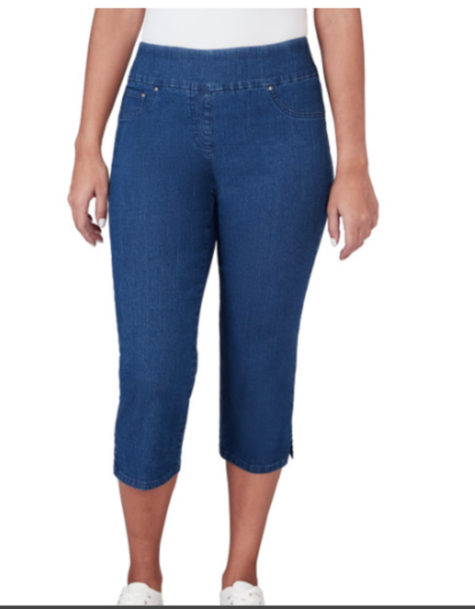 Ruby Rd Ruby Rd Indigo Pull On Denim Capri  Petite Pant BR