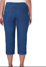 Ruby Rd Ruby Rd Indigo Pull On Denim Capri  Petite Pant BR