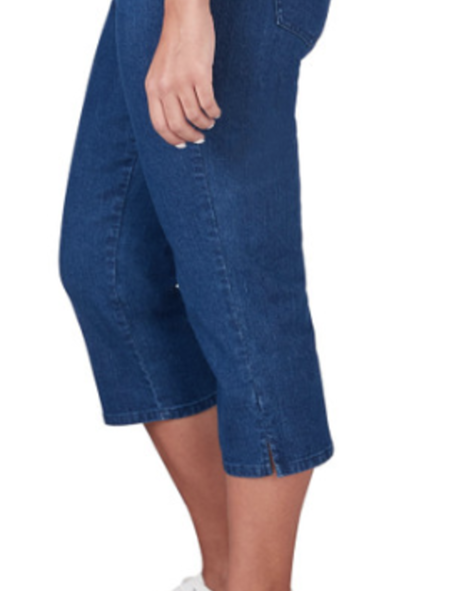 Ruby Rd Ruby Rd Indigo Pull On Denim Capri  Petite Pant BR