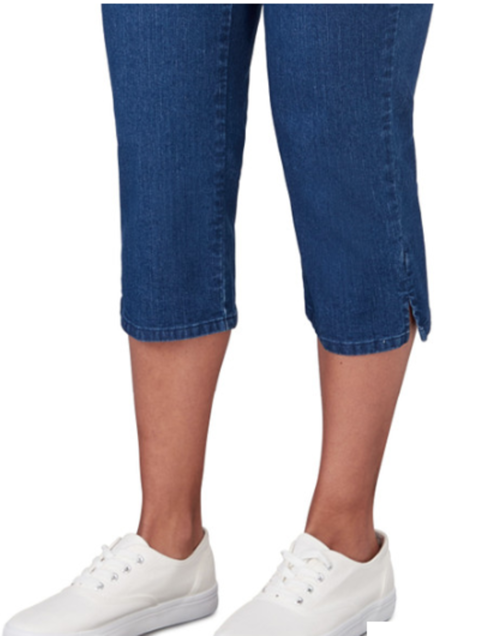 Ruby Rd Ruby Rd Indigo Pull On Denim Capri  Petite Pant BR