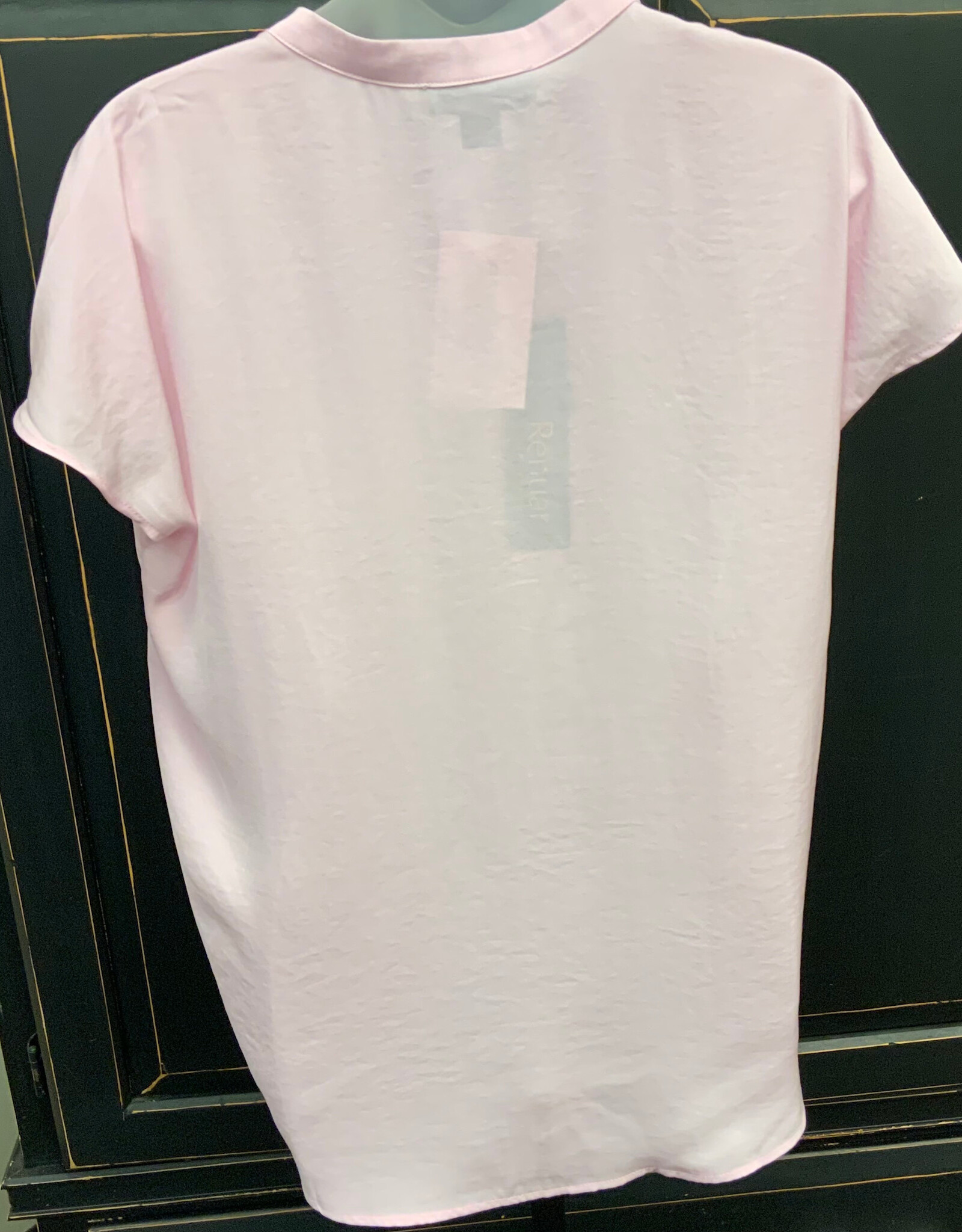 Renuar Renuar Ballerina Pink Airflow Sleeveless V-Neck Top AE