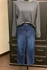 Ethyl Ethyl Dark Denim  Ankle  Length Straight Leg  BK