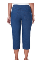 Ruby Rd Ruby Rd 69176 Medium Wash Denim Pull On Capri Pant BO