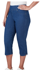 Ruby Rd Ruby Rd 69176 Medium Wash Denim Pull On Capri Pant BO