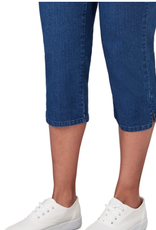 Ruby Rd Ruby Rd 69176 Medium Wash Denim Pull On Capri Pant BO